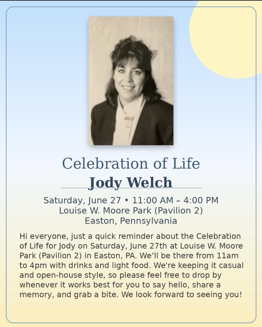 Portrait of Jody Welch